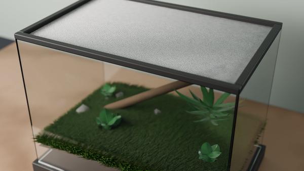 rete metallica V2A acciaio inossidabile L: 1mm D: 0.5mm M: 17 – Visualizzazione 3D