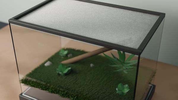 rete metallica V2A acciaio inossidabile L: 1.4mm D: 0.7mm M: 12 – Visualizzazione 3D