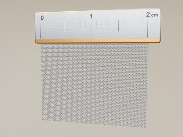 rete metallica V2A acciaio inossidabile L: 0.15mm D: 0.1mm M: 100 – Visualizzazione 3D