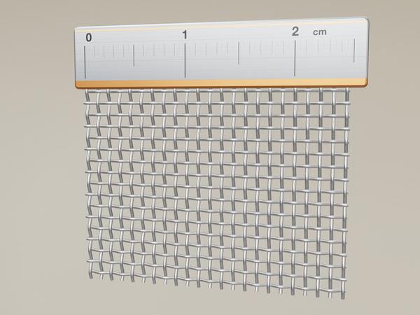 rete metallica V2A acciaio inossidabile L: 0.8mm D: 0.32mm M: 24 – Visualizzazione 3D